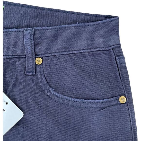 Sandrine Rose Free People Women's Navy French Worker Denim Jeans Size 30 - Picture 4 of 12